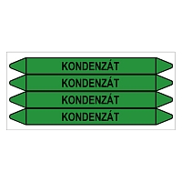 Značení potrubí, kondenzát,4 ks, 250 × 26 mm